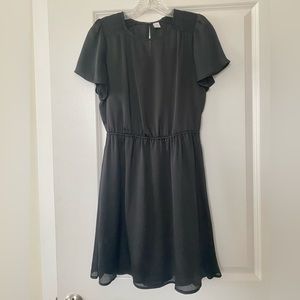 Old Navy Black Short Sleeve Waist Detail Dress - size S